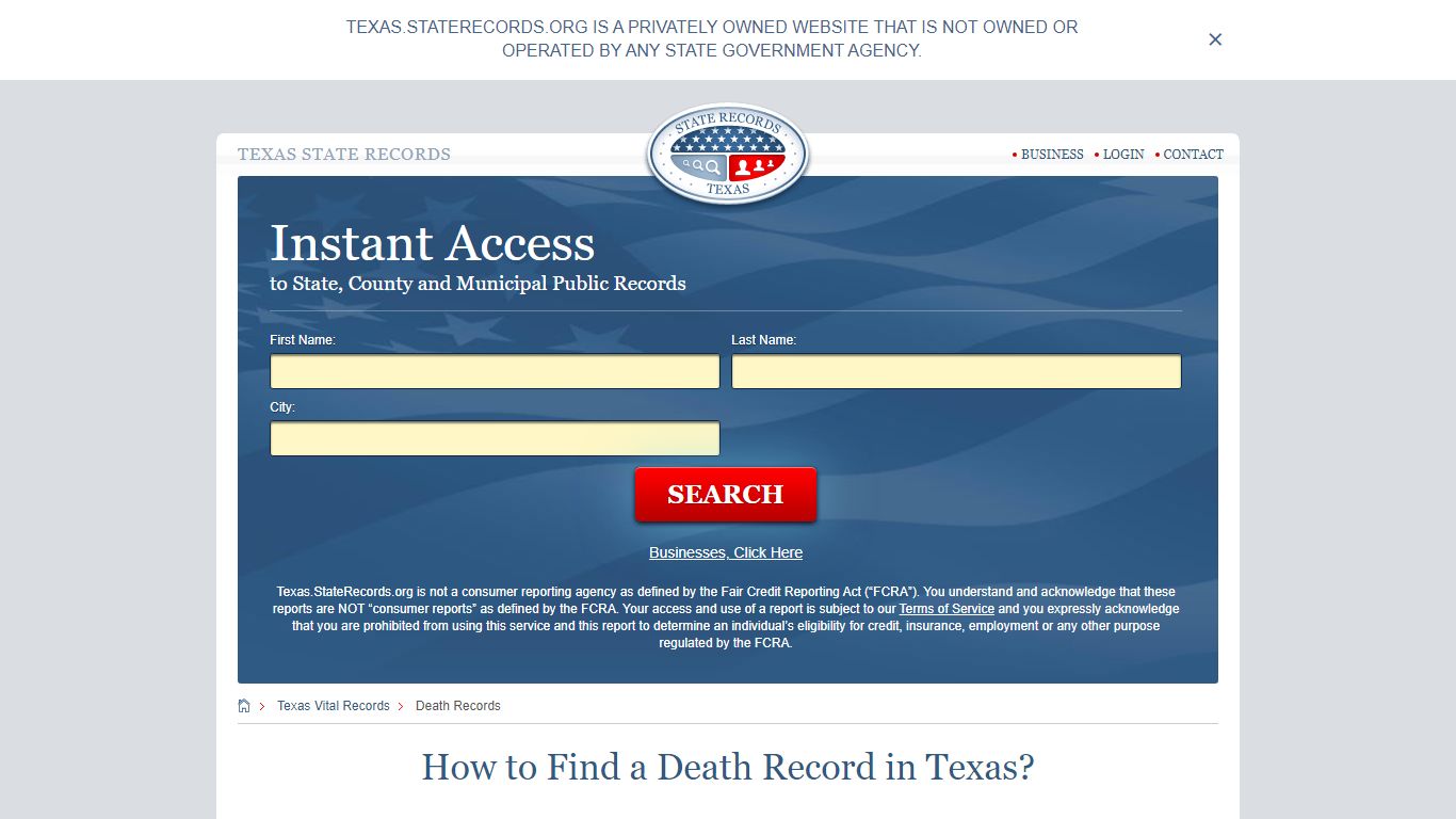 How to Find a Death Record in Texas? - State Records